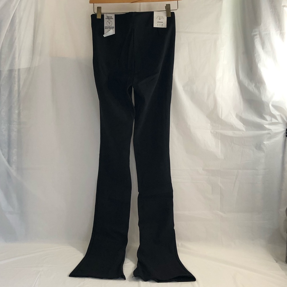 Zara Black Bi-stretch Extra Long Leggings - Picture 4 of 10